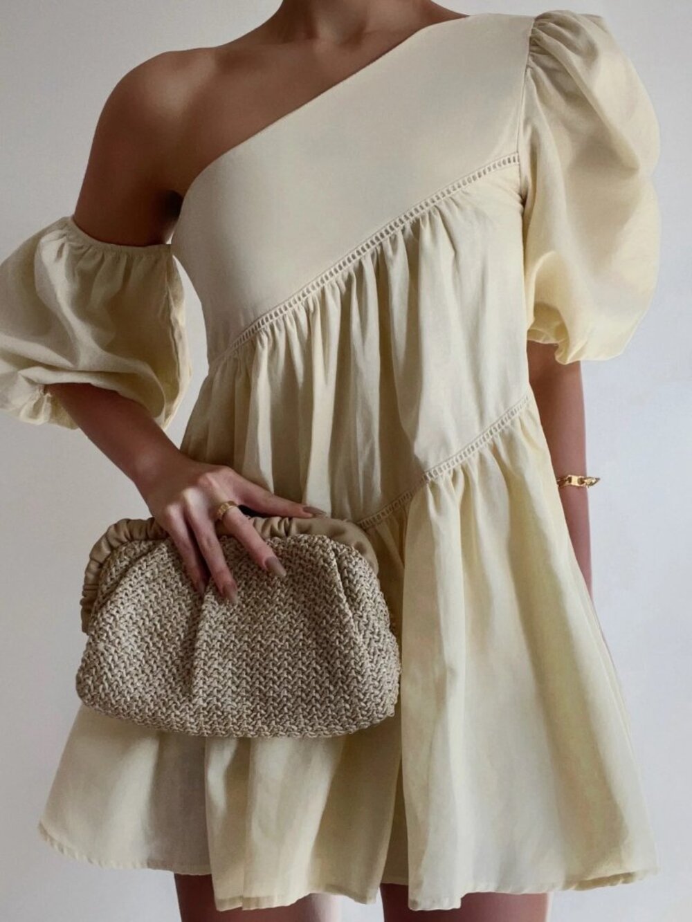 SHOWPO Harleen Mini Dress - Linen